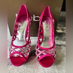 Fuchsia Bebe Heel